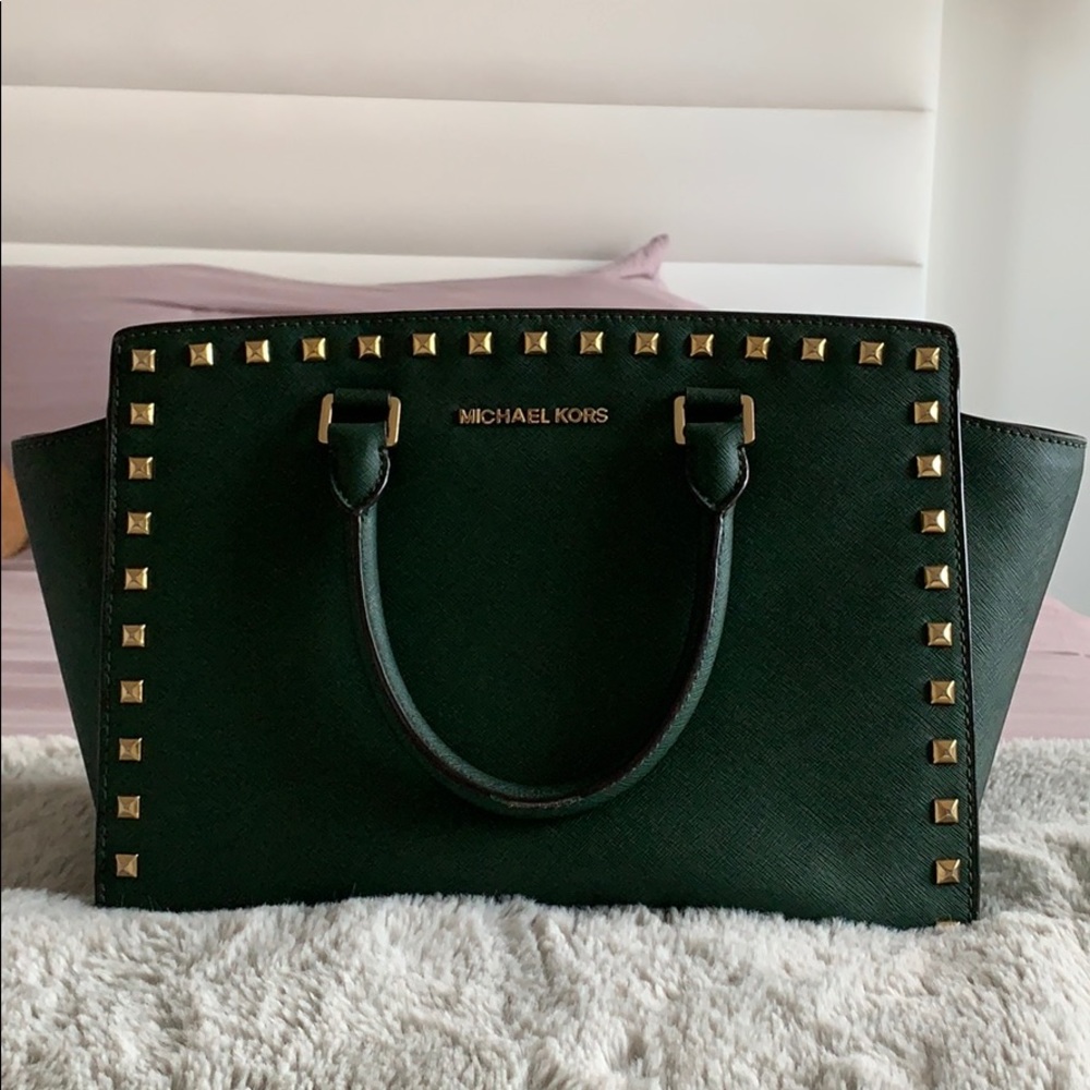Michael Kors Selma Studded Saffiano Tote